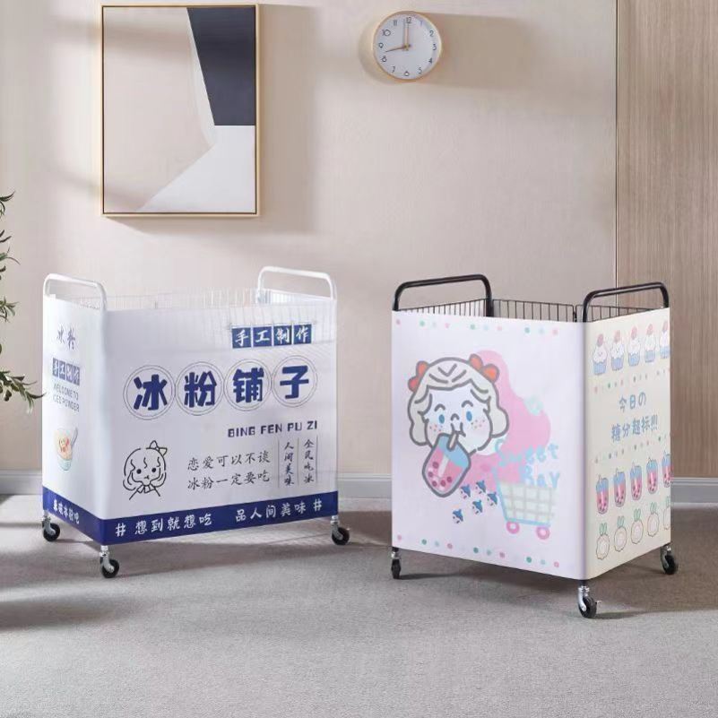 带扶手花车货架可移动折叠摆摊小推车有轮拆装展示台超市促销车