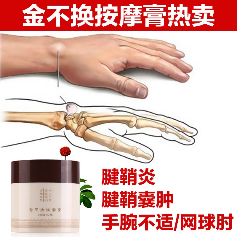 瑶金堂金不换按摩膏手腕痛舒贴腱鞘不适舒筋贴