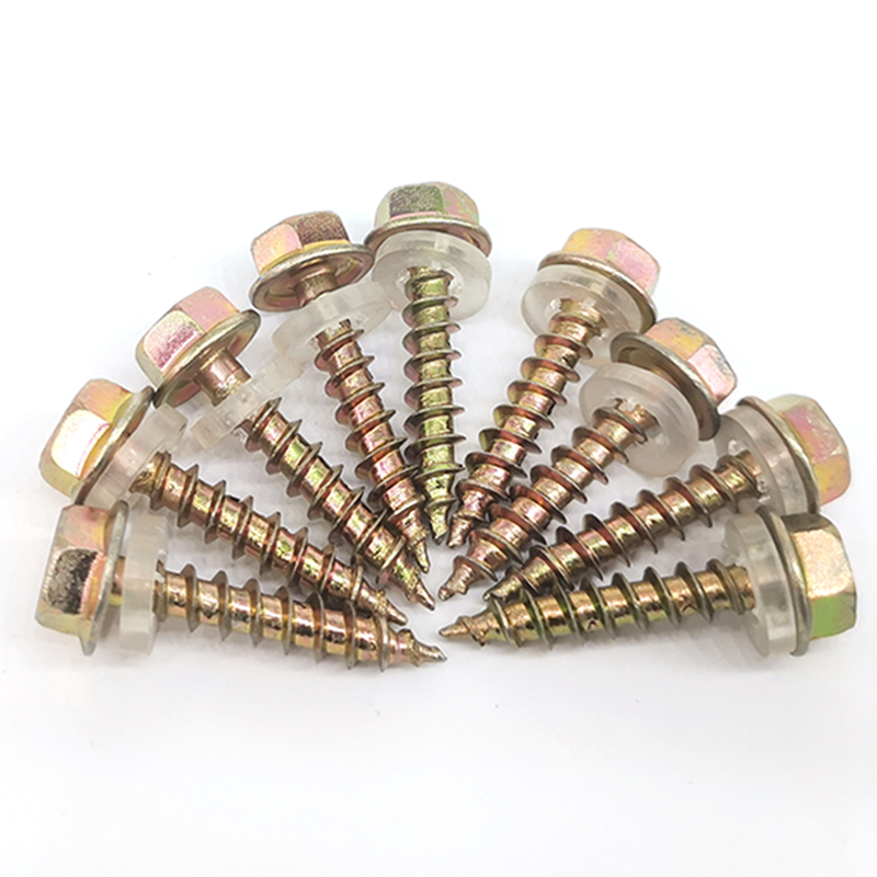 外六角尖尾木钻自攻螺丝尖头法兰木螺钉加长树脂瓦钉钻木头紧固丝