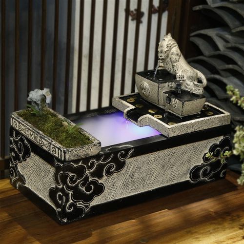 喷泉流水摆件吸水兽客厅室内招财开业生财循环水景观玄关水系造景