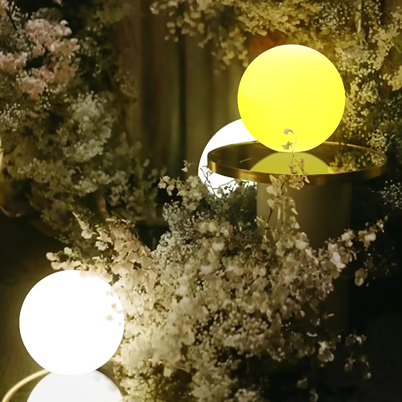 新款婚庆婚礼路引灯舞台发光圆球道具酒店拍照现场布置灯饰月球灯