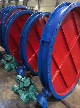 调节型手电两用法兰式蝶阀DN1600耐高温不锈钢电动通风蝶阀DN2000