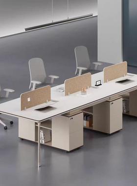 广东家Z188具单人办公桌椅组简约代电脑桌合小现型台式员工位职员