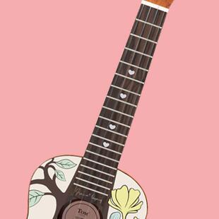 欧阳娜娜TOM尤LUZ吉克里女生款初学者23寸里小他可爱乌丽克丽ukul