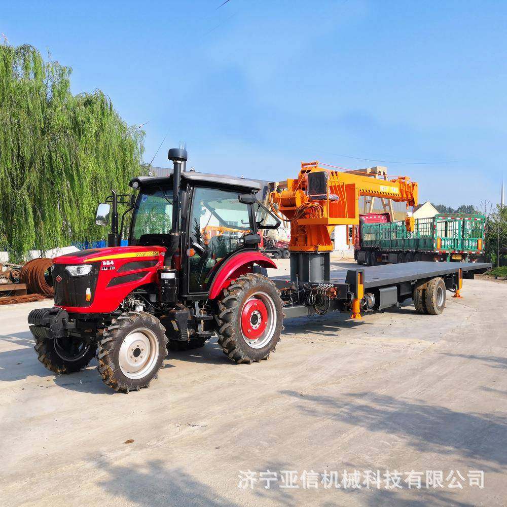 拖拉机牵吊车引拖拖拉机拉线杆随车吊5吨拉机自CDD备吊电机