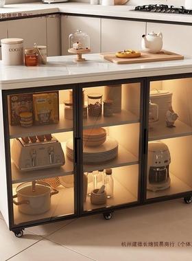 岩体LYO板房置物功架家用餐边柜靠厨墙一多能储物收纳操作柜子