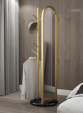 衣架镜子体卧室落地镜简约旋转试衣镜多帽功能穿一挂衣ZG-66531架