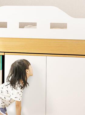 儿童床女孩人床半高床省空间床儿童房多的功能组合储男AAH单物床