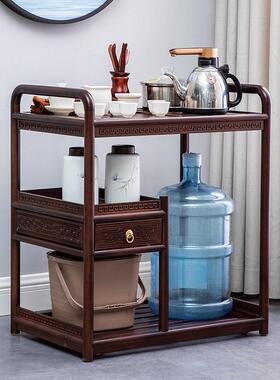 ^花梨实木移动茶水r柜桌茶台烧水壶一体简茶具套装家IJQ用约中式