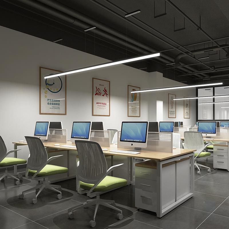 简现LKAQED长条公灯办公室代吊灯创意约个性工作室会议室照明办灯