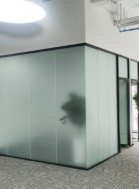 写字办层工区室内窄框60款全铝bst60单钢化玻璃加楼厚隔断铝型材