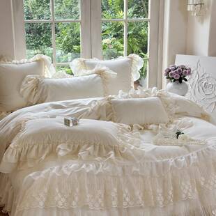 沃尔享2025款新法灿式婴儿丝绒蕾花边四件套-星光烂1ZJF69204.8m