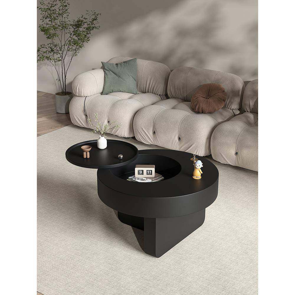 圆形桌茶几客厅家用2024新款小户型黑色可移动旋转轻奢感极简,鲜花速递/花卉仿真/绿植园艺,割草机/草坪机,淘宝优惠券,粉丝福利购,淘宝优惠卷