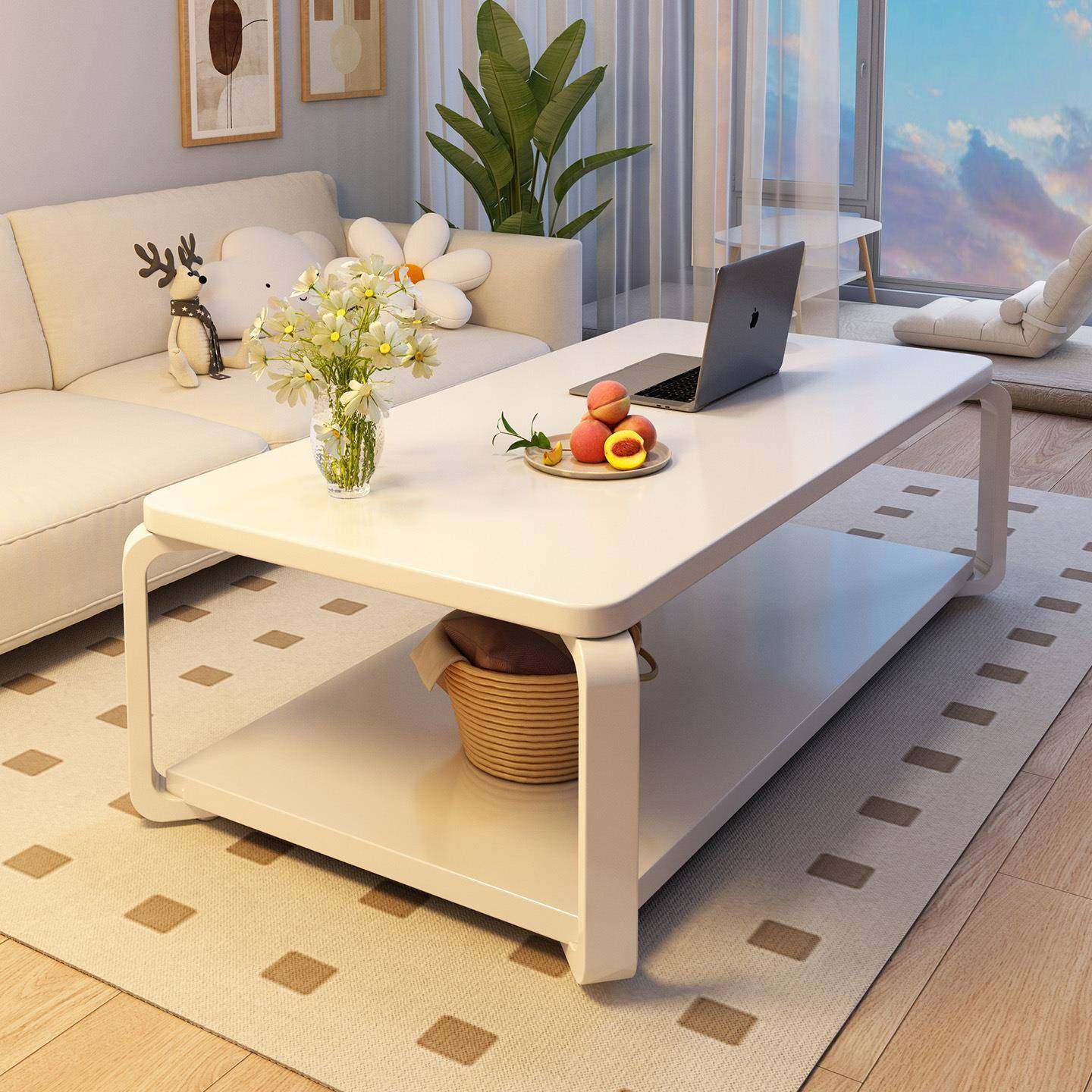 茶几客厅家用户型双层小桌子简易出租屋边几简约卧室长方形茶几桌,电子元器件市场,其它元器件,淘宝优惠券,粉丝福利购,淘宝优惠卷