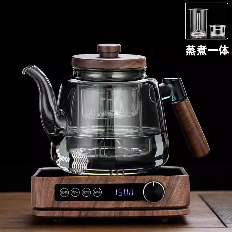 耐热玻璃茶壶电陶炉专用煮茶器蒸煮一体煮茶炉烧水保温泡茶壶套装