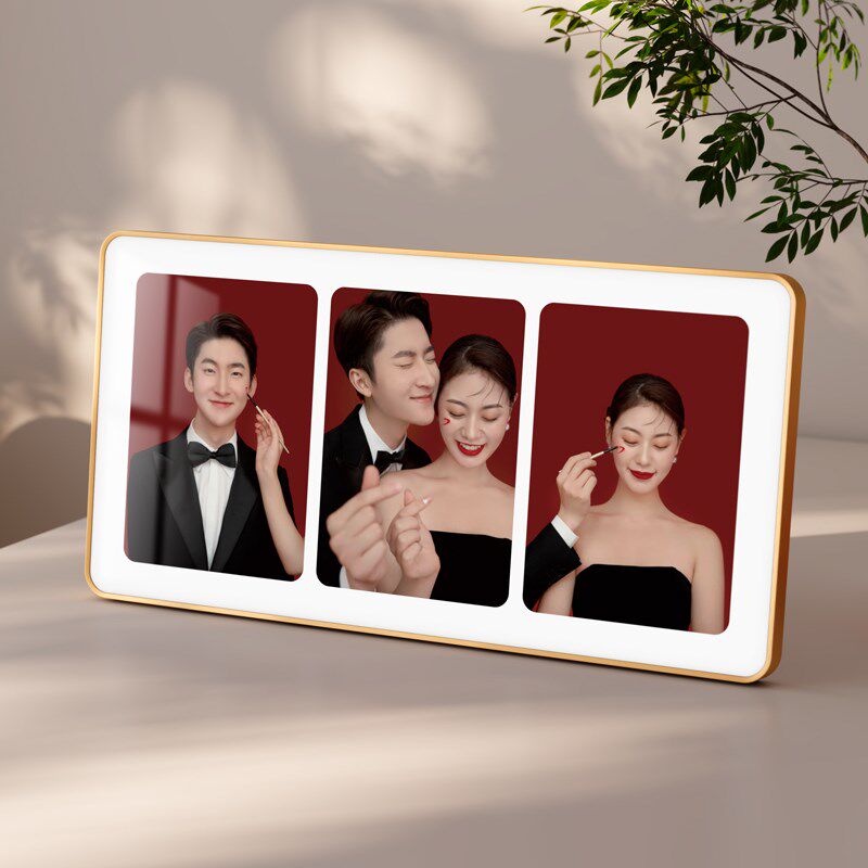 相框摆台照片定制洗婚纱照相片diy做成相册打印加结婚照高级感