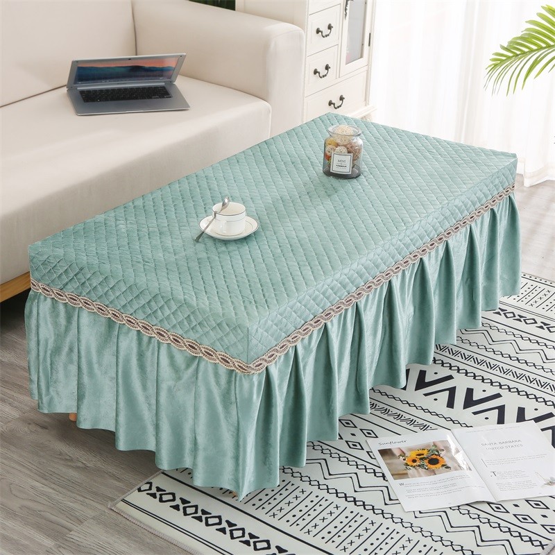 加厚布艺纯色桌布绒布茶几罩餐桌台布电视柜上档次床头柜防滑客厅