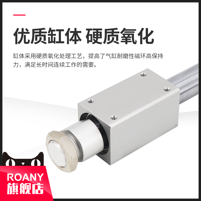 RMS长行程无杆气缸CY1B/CY3B-10/15/20//32/-100/200/300气动