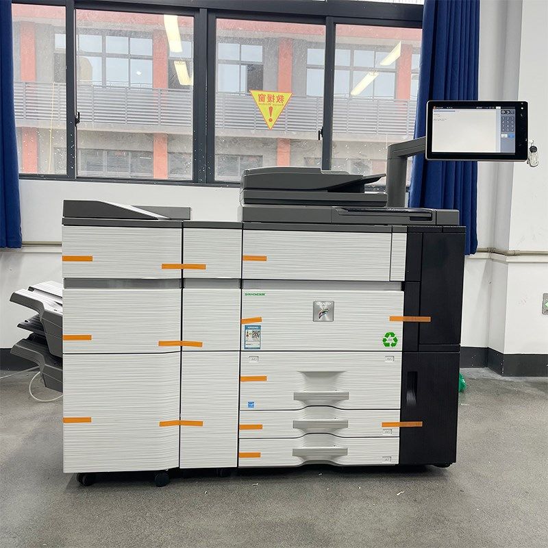 夏普复印机a3a4大型扫描商用图文店高速复合机激光彩色打印机8090