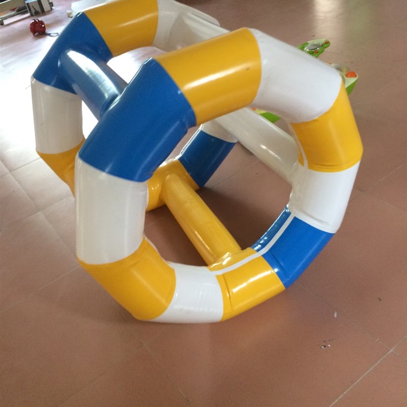 充气圆饼水上浮桥漂浮气垫浮萍钓鱼平台水上闯关行走蜻蜓点水圆垫