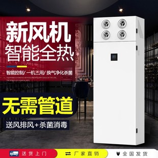 柜式新风换气机全屋净化除霾无管道新风系统双向流全热交换新风机