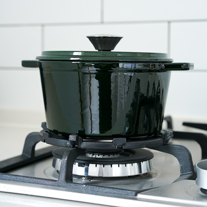 加厚铸铁防滑奶锅炉架 5爪爪燃气灶辅助小锅架通用炉圈支架锅垫