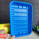 蓝色2518大号生鲜托盘塑料海鲜水产包装 盒子加厚PP塑料生鲜鱼打包