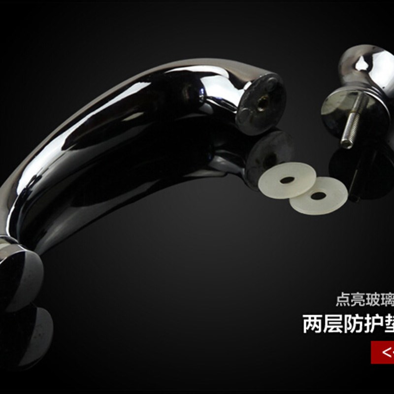 淋浴房不锈钢拉手孔距15,10mm老式浴室玻璃门把手现代移门扶手