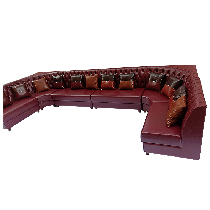 ktv沙发包厢民宿会所餐厅酒吧清吧网咖UL型转角卡座茶几