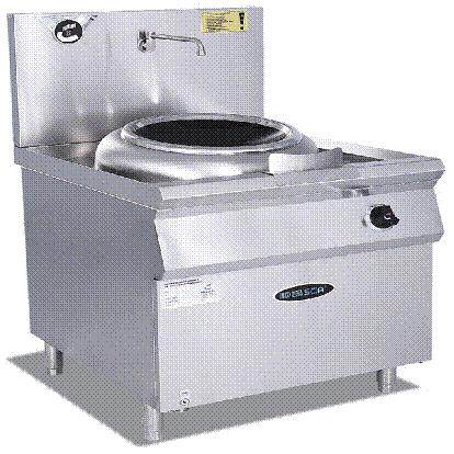 供应304不锈钢商用电磁头10KW炒灶商场食堂大功率电磁炉