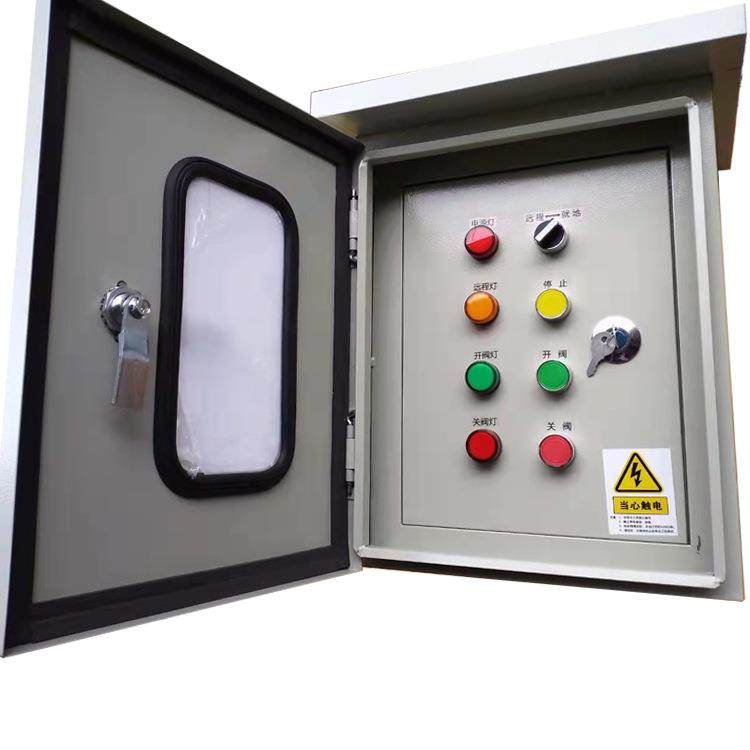 双门防雨型碳钢阀门电动执行器室内壁挂控制箱 现货 电控箱电控柜