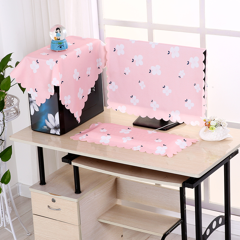 棉麻电脑防尘罩显电脑罩台式液晶电脑保护22 2 27寸盖布显示器