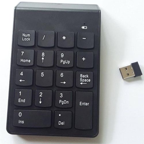 迷你无线USB数字小键盘 18键 用于笔记本电脑 银行 酒店 会计专用