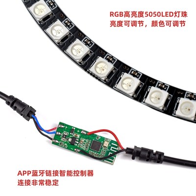 V2V汽车喇叭音响氛围灯圆形PP幻彩光圈流水旋转舞台灯光