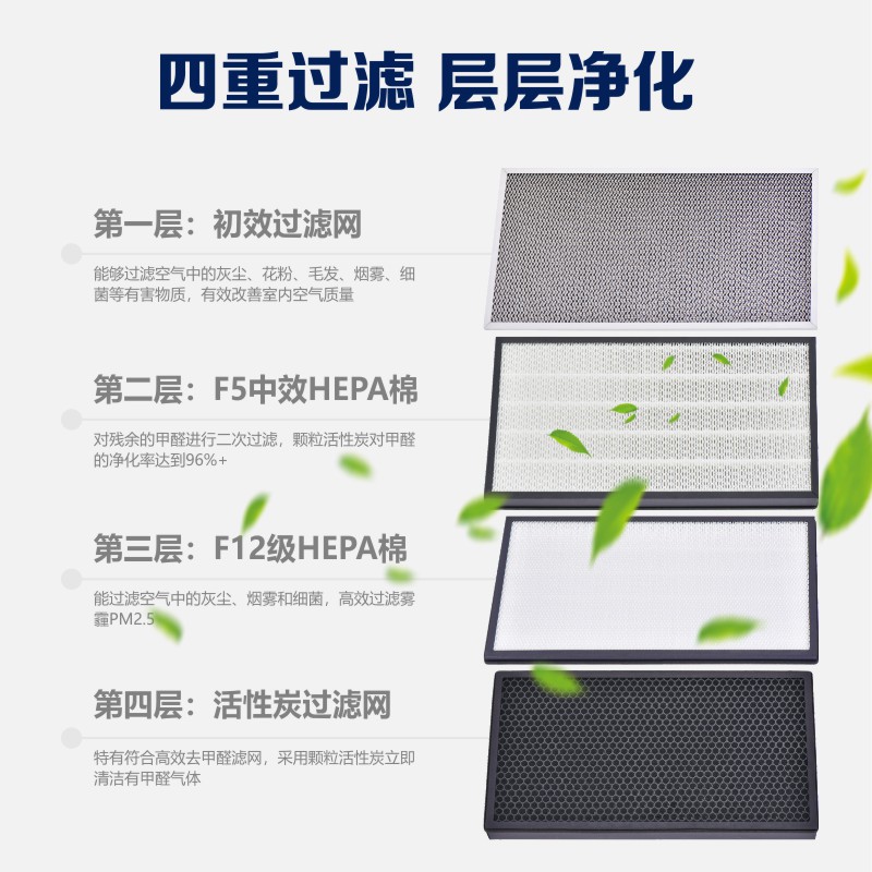 新风系统家用全屋排气商用静音中央送风空气净化过滤新风机换气机