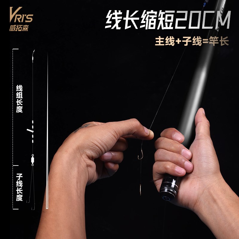 喜钓臣 黑坑主线组鱼线成品线组钓鱼绑好装全飞磕专用钓鱼线