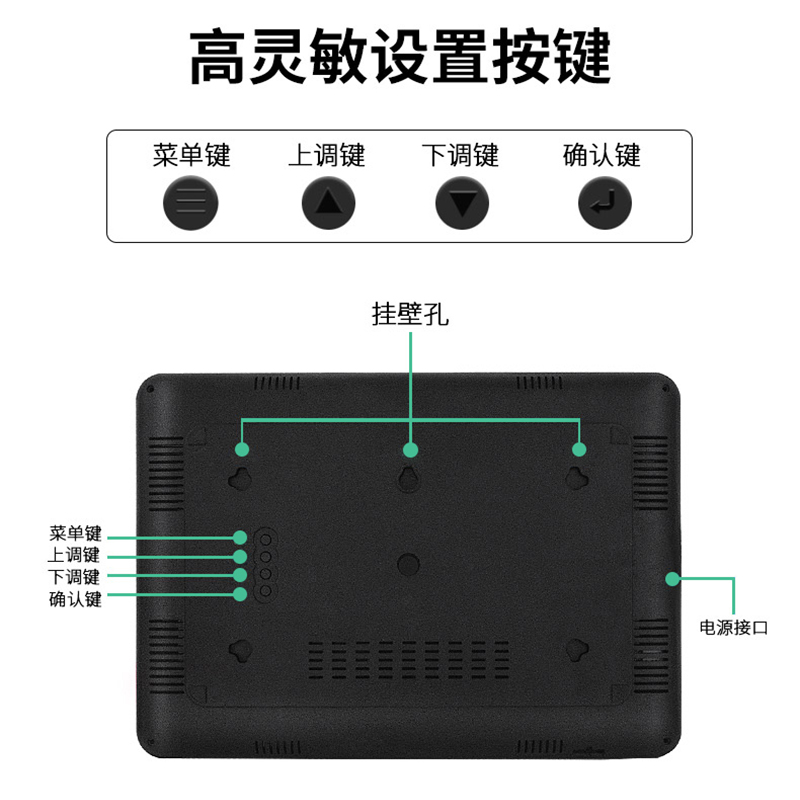 干温湿度计高精度工业实验室室内LED数显检测仪表壁挂式LX9