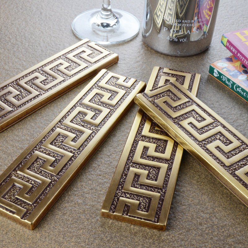 宝格陶 瓷砖客厅地砖过道拼花腰线 背景墙波打线波导线走边线铜砖