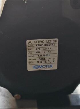 韩国KOMOTEK伺服电机KANZ-08BE1N2 0.75