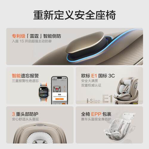 两只兔子求知2智能儿童安全座椅Across洞感4D腰凳背带二合一组合