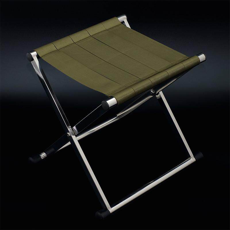 橦树桥便携折叠高马扎收纳结实板凳小手提钓鱼不锈钢简约凳椅子凳