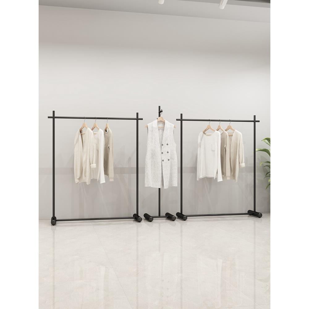 服装店展示架落地式女装店货架中岛架陈列架挂衣架童装店铁艺侧挂