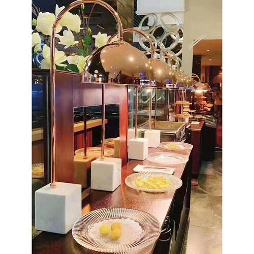 台式自助餐厅食物保温灯暖光加热烤肉披萨炸鸡单头保温餐饮商用灯