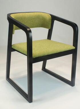 北实木餐欧DJ-C375椅现简约会议家椅酒店餐厅咖啡代厅用凳子扶手