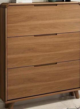 超薄款简约翻斗实木框架鞋柜无品牌/窄71m中式家进用门口入户收纳