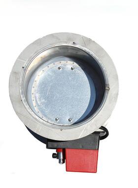 201/37950不锈钢电动4风阀镀调动节圆形锌阀门密封密闭气蝶阀