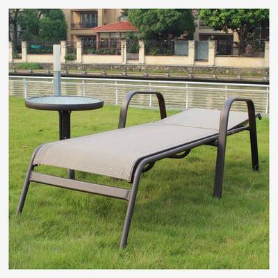 户外防水椅酒店泳林海池休闲躺椅躺床躺边沙滩椅特斯网布躺椅铝合