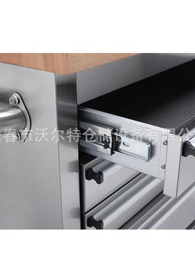 式87096寸大型英不锈钢工具能柜美带轮子工作站多功汽修工作台工