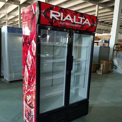 示啤酒展示玻璃门保柜料展示留样柜冷藏立式冰柜保鲜柜饮展柜可开