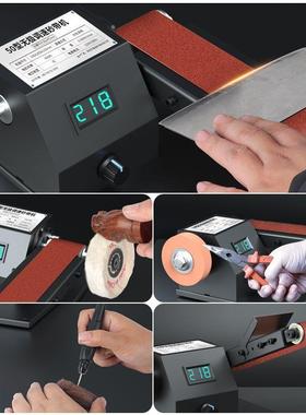 800W带机小型迷砂你动UVR抛光机微型木工打机定电磨角磨机台式